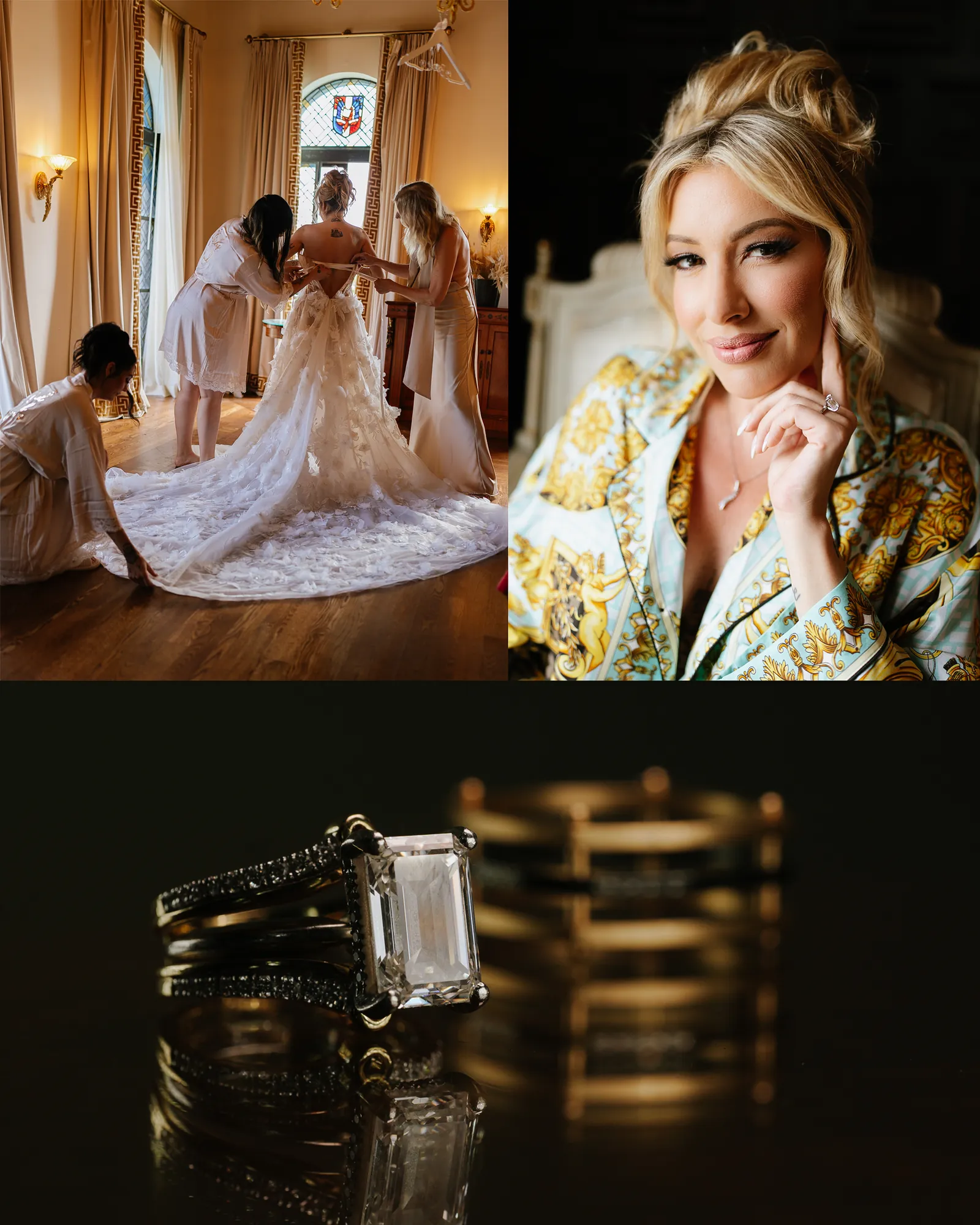 Alicia & Josh wedding album spread