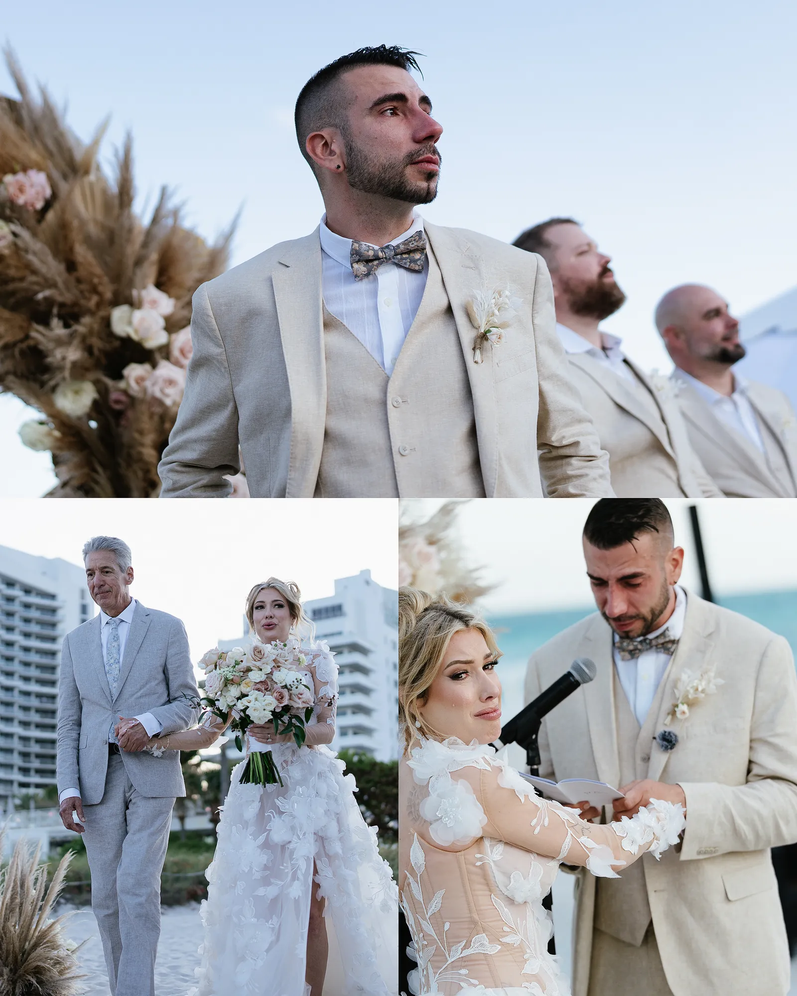Alicia & Josh wedding album spread