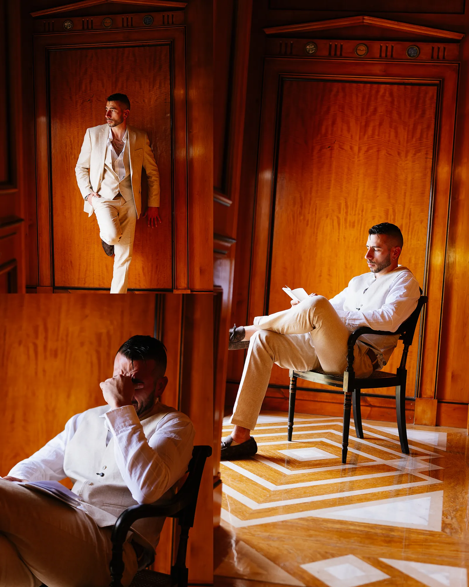 Alicia & Josh wedding album spread