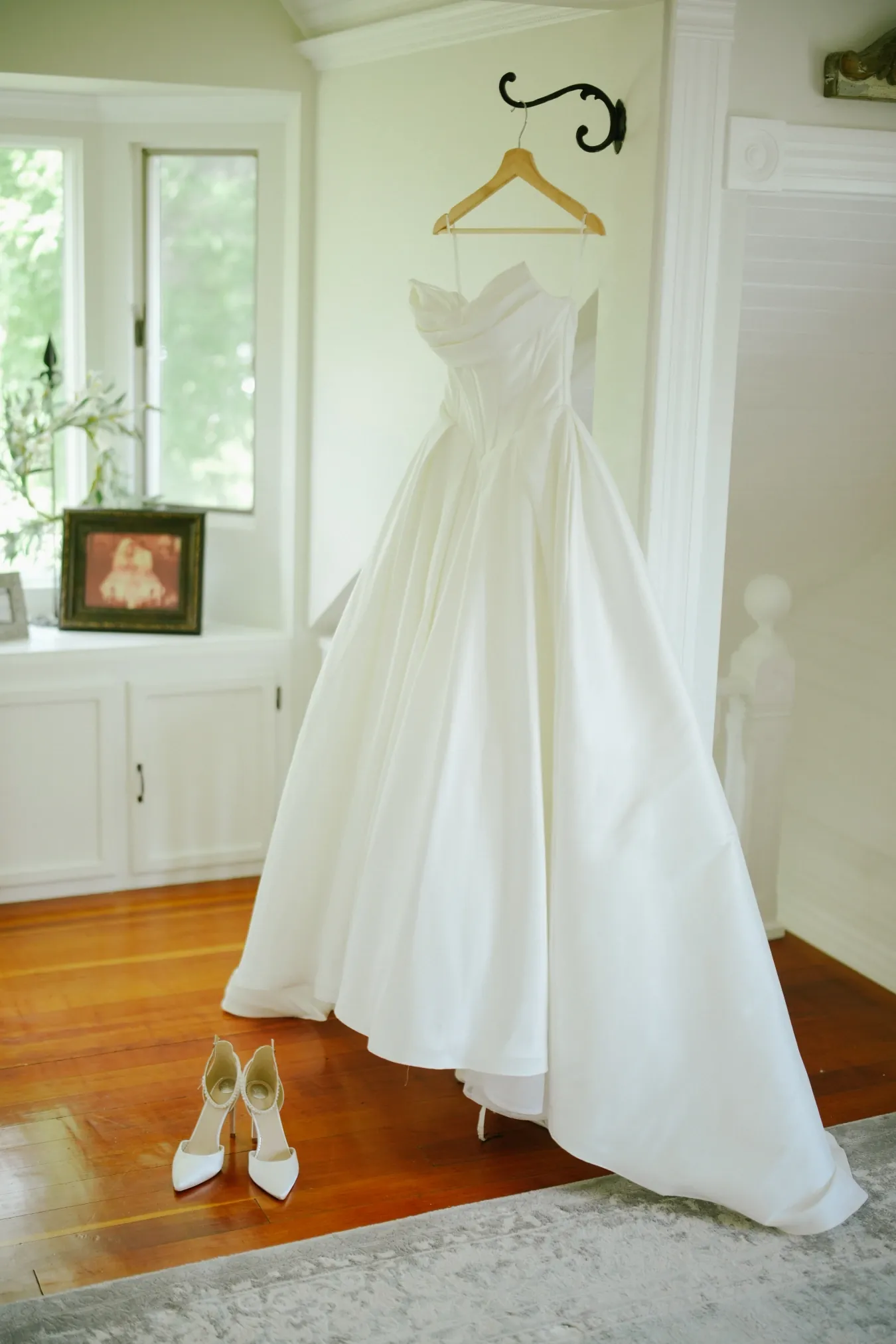 Bride getting ready