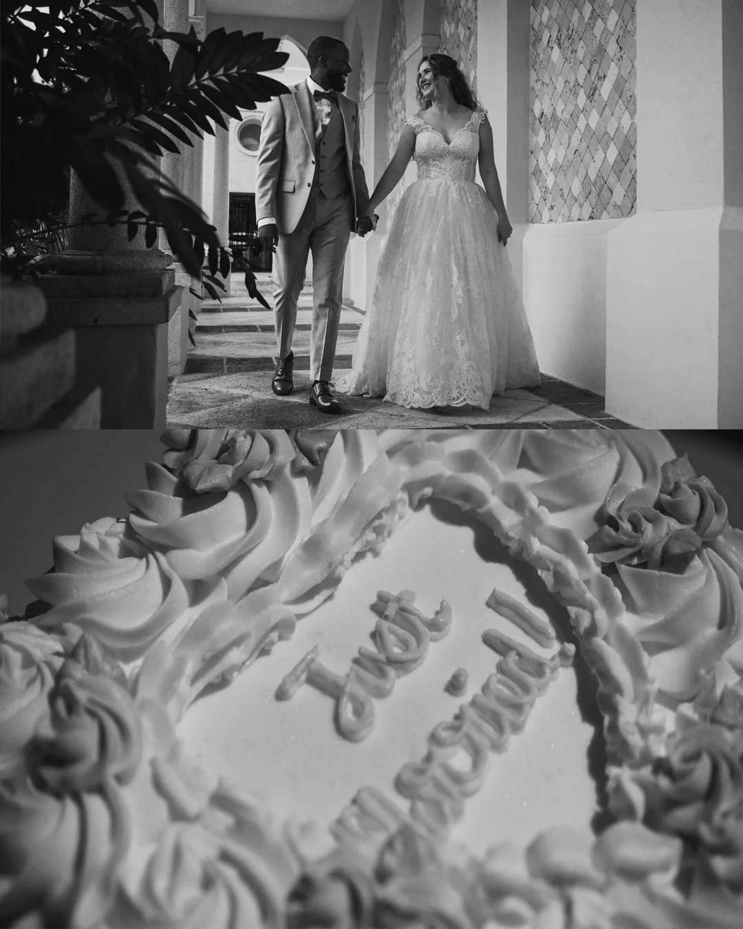 Emily & Levi wedding album spread