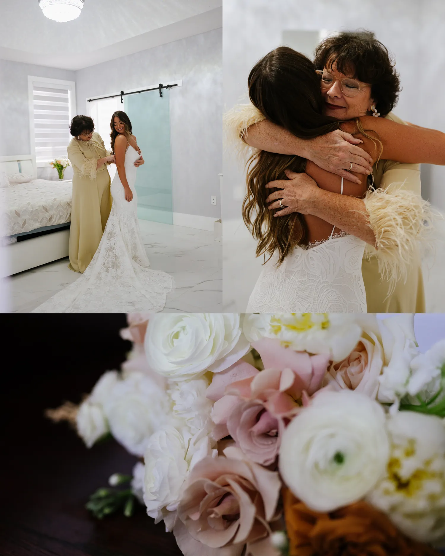 Jaime & John wedding album spread