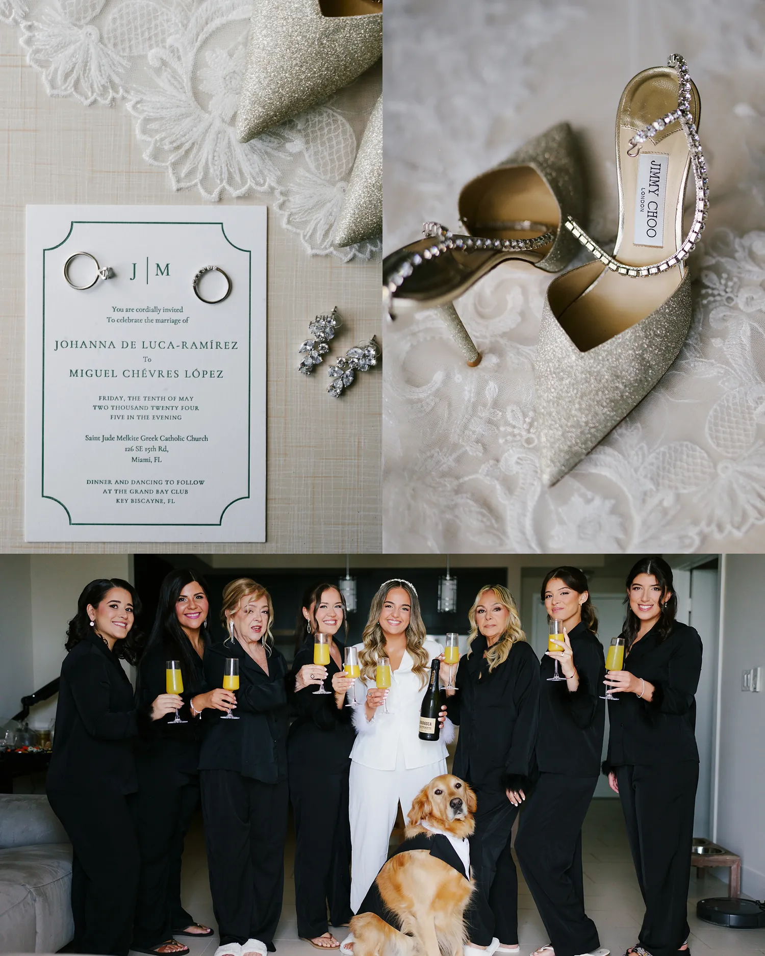 Joanna & Miguel wedding album spread