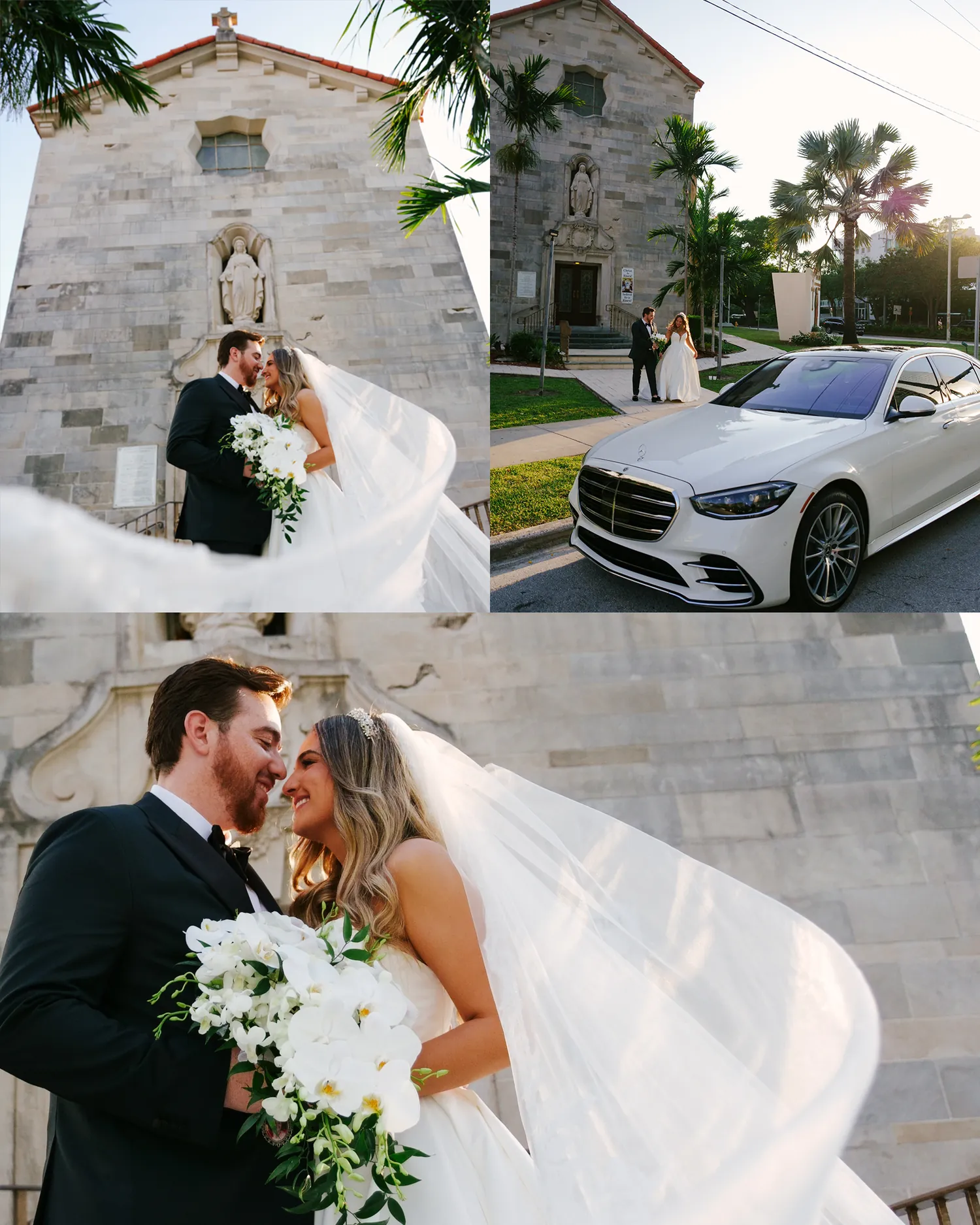 Joanna & Miguel wedding album spread