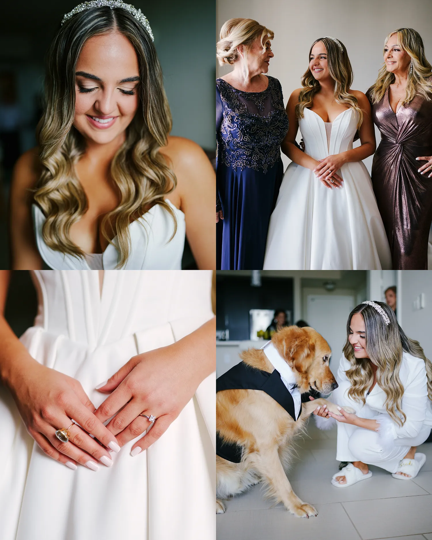 Joanna & Miguel wedding album spread