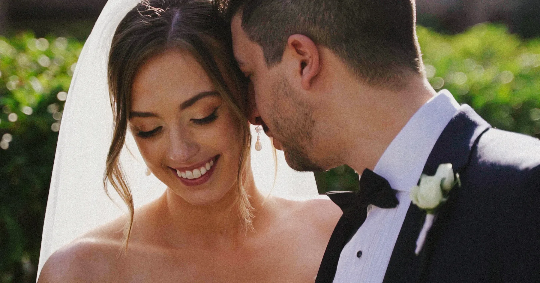 Bride and groom together